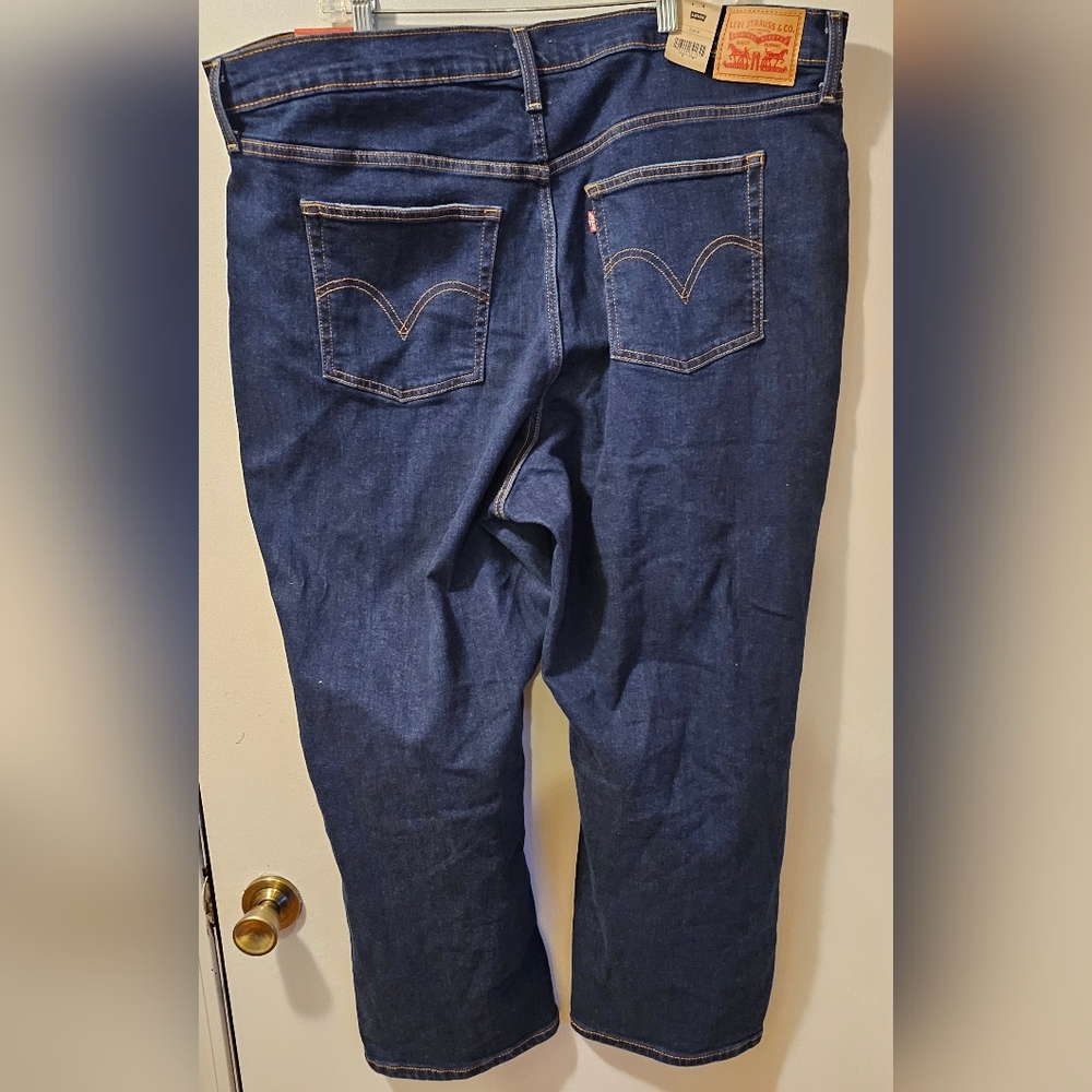 Levis Womens High Waist Ribcage Straight Ankle Distressed Jeans Size 22W NWT - Picture 7 of 13